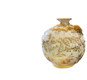 Bình tài lộc dát vàng