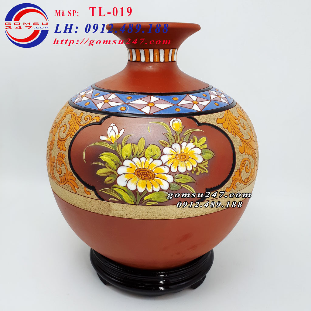 Bình hút tài lộc gốm sứ Bát Tràng chất lượng cao