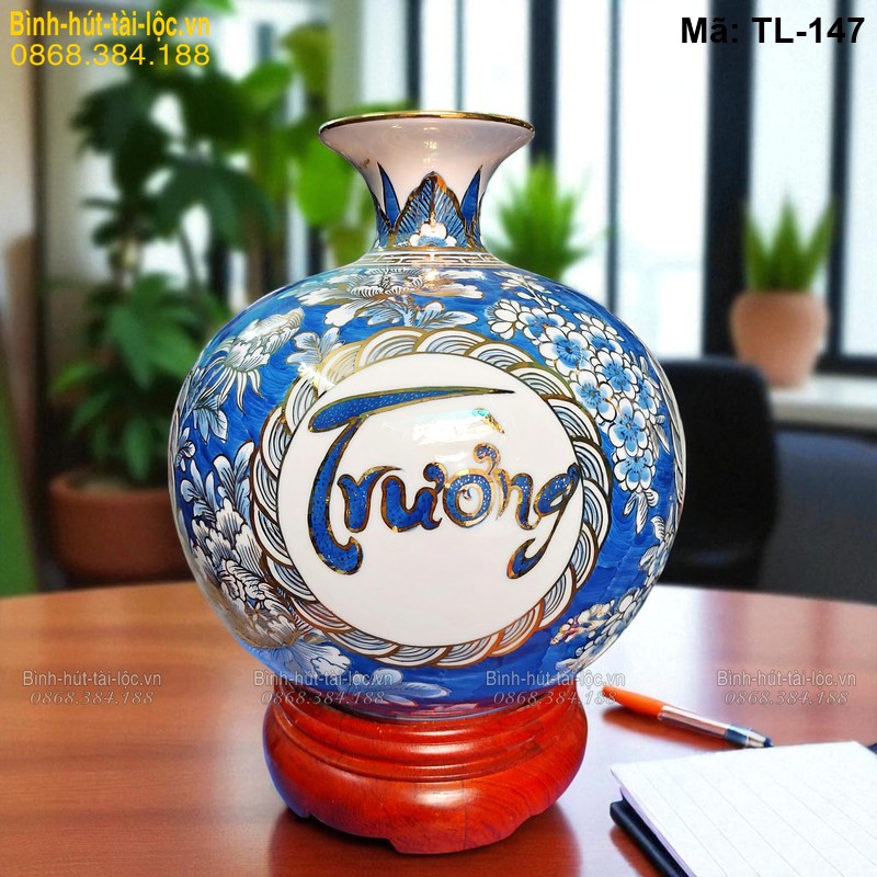 Bình hút lộc chữ Phúc Quý Trường Thọ – ý nghĩa phong thủy sâu sắc mã TL-147 – Ảnh 3