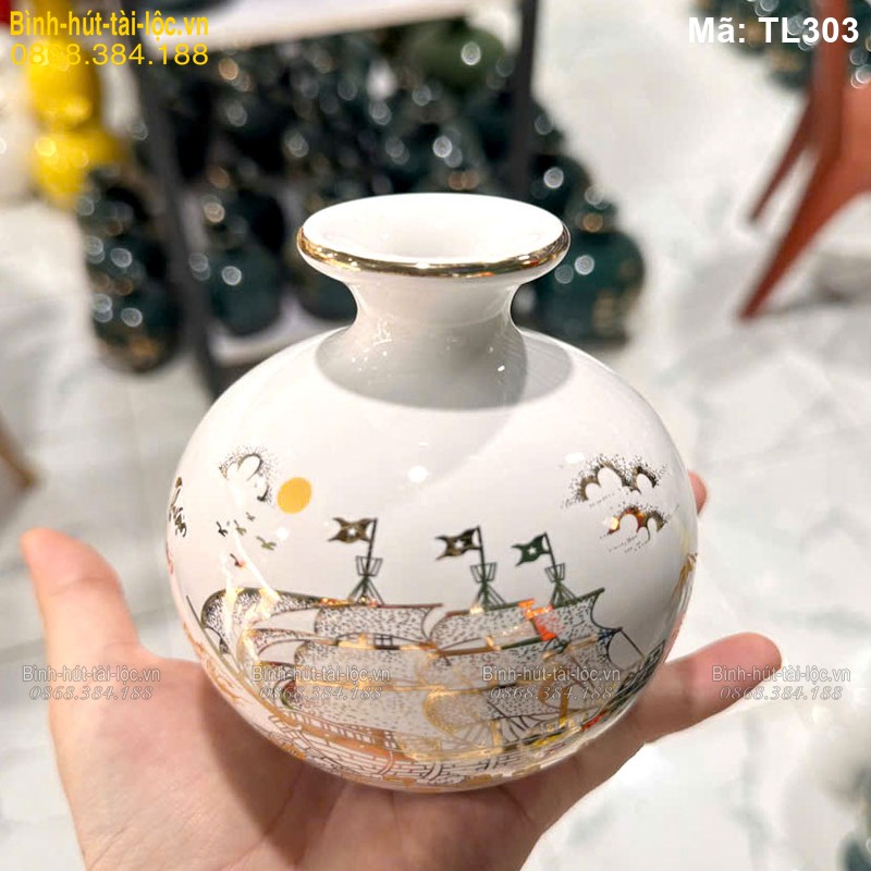 Bình hút lộc mini cảnh Thuận Buồm Xuôi Gió mã TL303 – Ảnh 2