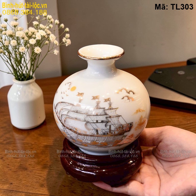 Bình hút lộc mini cảnh Thuận Buồm Xuôi Gió mã TL303