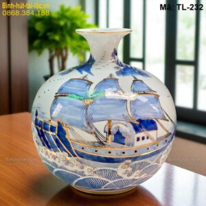 Bình hút lộc tích Thuận Buồm Xuôi Gió cao 33cm – quà tặng doanh nghiệp mã TL-232