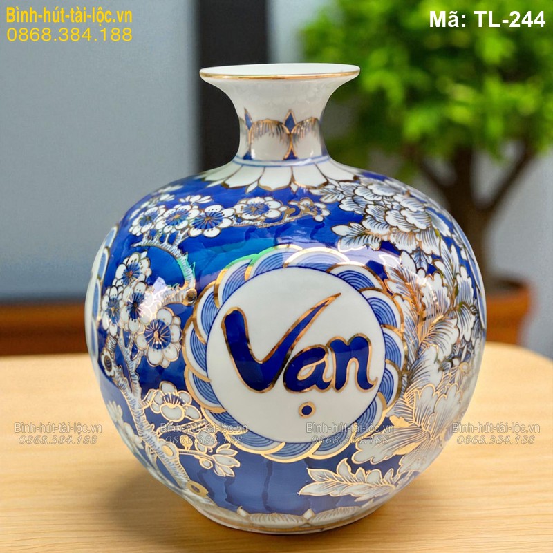 Bình hút lộc Vạn Sự Như Ý cao 28cm – mang lại may mắn toàn diện mã TL-244