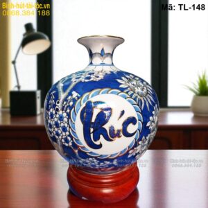 Bình hút tài lộc chữ Phúc Lộc Tài Đức – ý nghĩa trọn vẹn tài vận mã TL-148