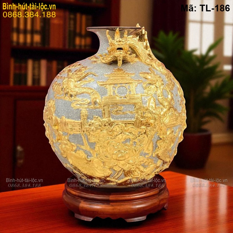 binh-hut-taiBình hút tài lộc dát vàng Cá Chép Hóa Rồng – cao cấp, đẳng cấp mã TL-186loc-dat-vang-ca-chep-hoa-rong-cao-cap-dang-cap-ma-tl-186