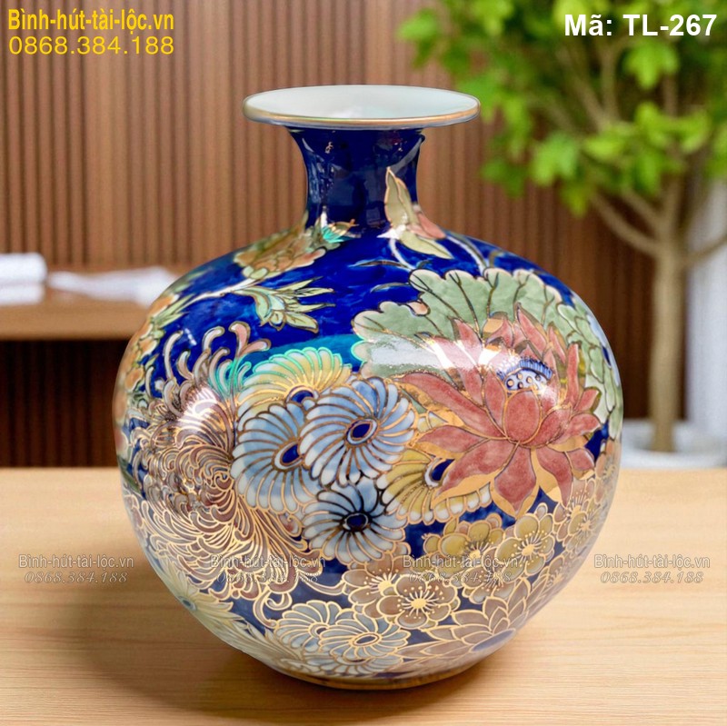 Bình hút tài lộc gốm sứ Bát Tràng – đa dạng mẫu mã, tinh xảo mã TL-267