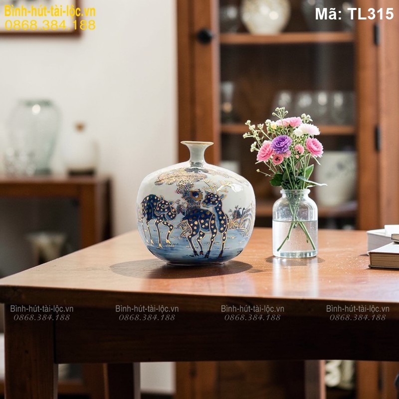 Bình hút tài lộc mini trang trí phòng khách
