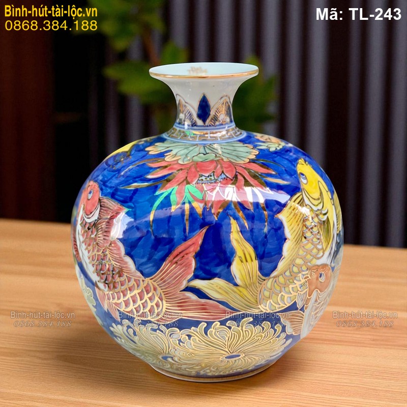 Bình hút tài lộc Vạn Sự Như Ý cao 28cm – mang lại may mắn toàn diện mã TL-243 – Ảnh 2