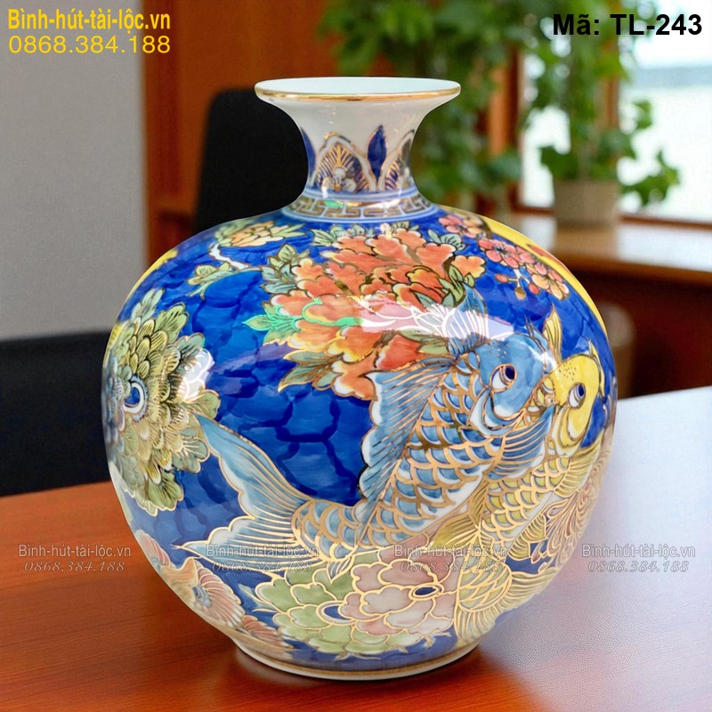 Bình hút tài lộc Vạn Sự Như Ý cao 28cm – mang lại may mắn toàn diện mã TL-243 – Ảnh 3