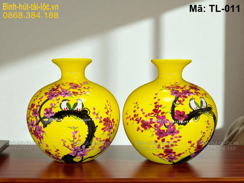 Bình phong thủy trang trí phòng khách