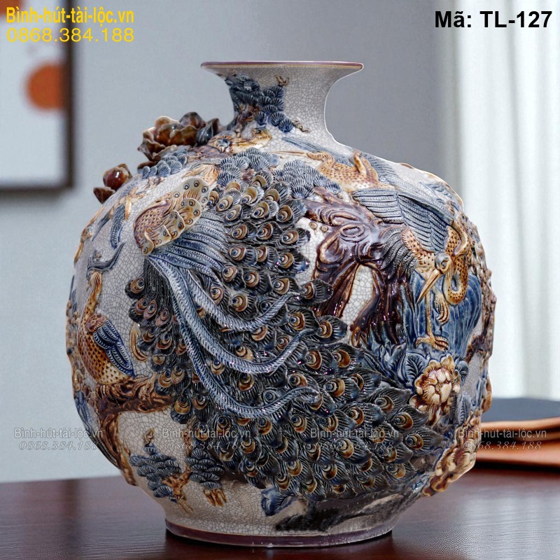 Bình sứ hút tài lộc khác gì bình gốm thường