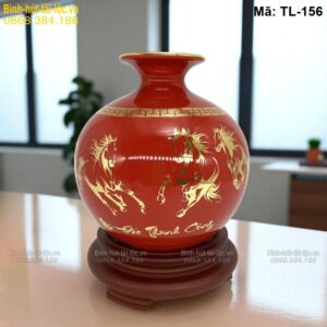 Bình tài lộc làm quà tặng cao cấp – ý nghĩa phong thủy sâu sắc mã TL-156