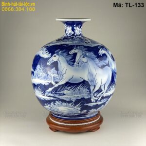 Bình tài lộc Mã Đáo Thành Công cao cấp – tăng vận may sự nghiệp mã TL-133