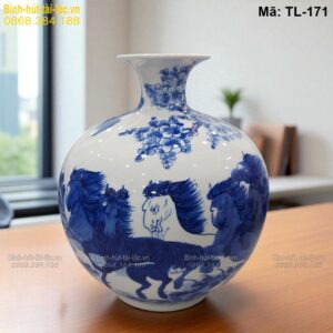 Bình tài lộc Mã Đáo Thành Công – vật phẩm phong thủy cho người kinh doanh mã TL-171