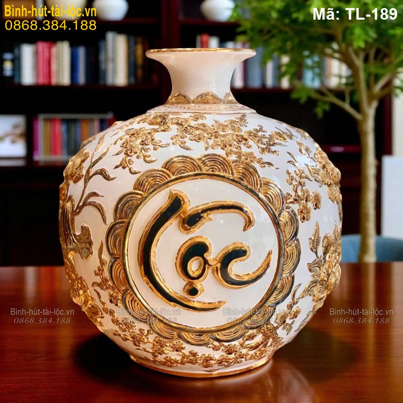 Bình gốm vừa mang tính trang trí, vừa ý nghĩa phong thủy