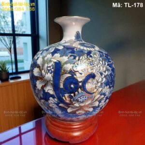 Bình tài lộc phong thủy chữ Lộc – mang tài vận cho gia chủ mã TL-178