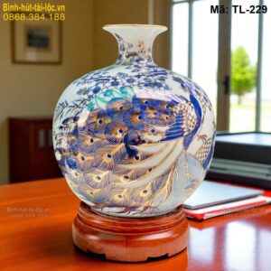 Bình tài lộc tích Công Thành Danh Toại cao 28cm – ý nghĩa thăng tiến mã TL-229