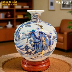 Bình tài lộc tích Phúc Như Đông Hải cao 28cm – cầu phúc lộc mã TL-217