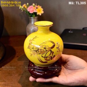 Bình tụ tài tụ lộc cỡ nhỏ mini chữ Phúc mã TL305